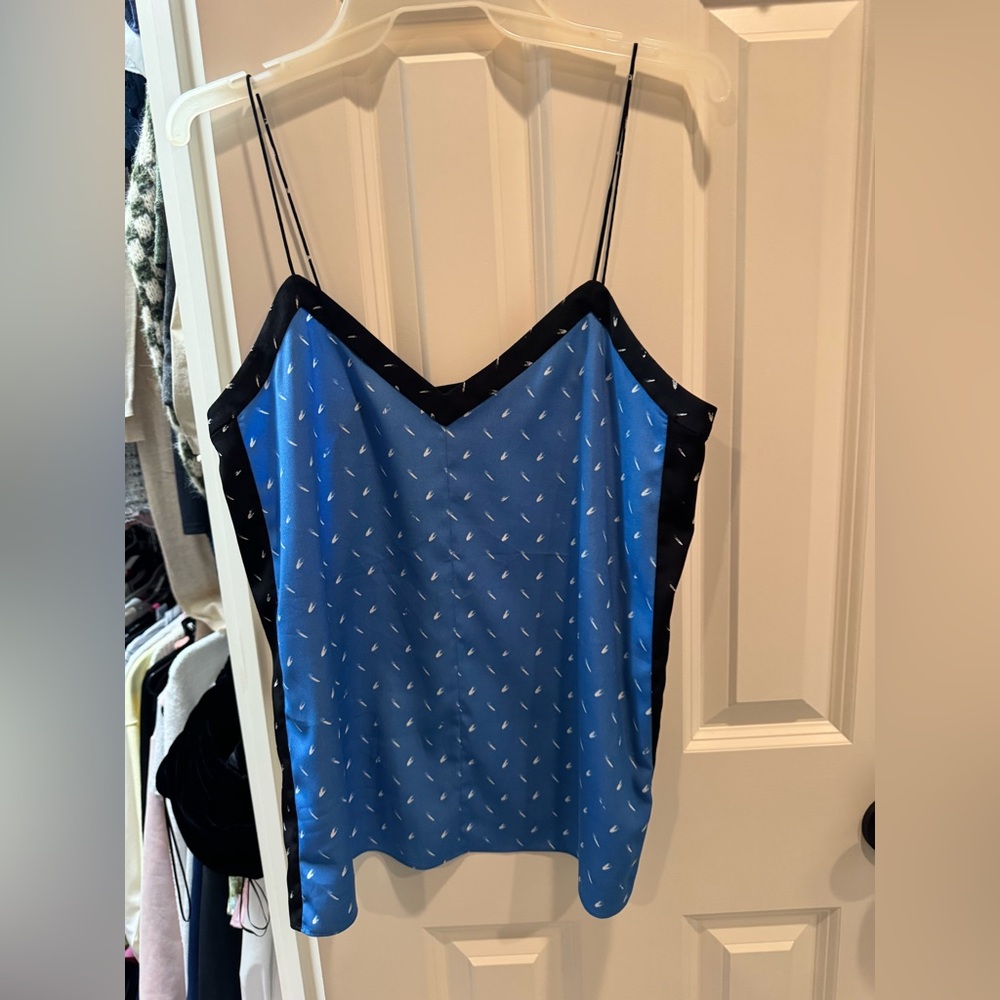 Tibi Blue And Black Camisole With Pattern - image 1